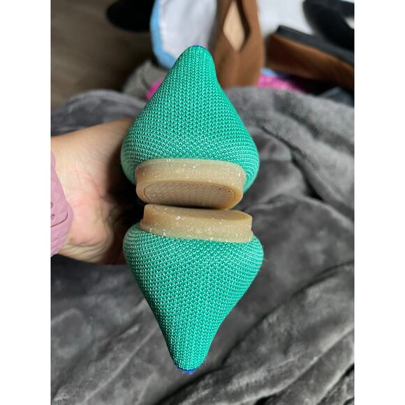 Rothy's Flat - Mojito Green Metallic - 9 - EUC - Picture 6 of 11